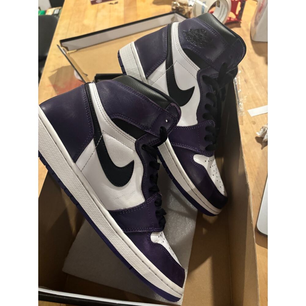 Nike Air Jordan 1 Retro High OG Court Purple 2.0 555088-500 Men's Size 10 W/ OG